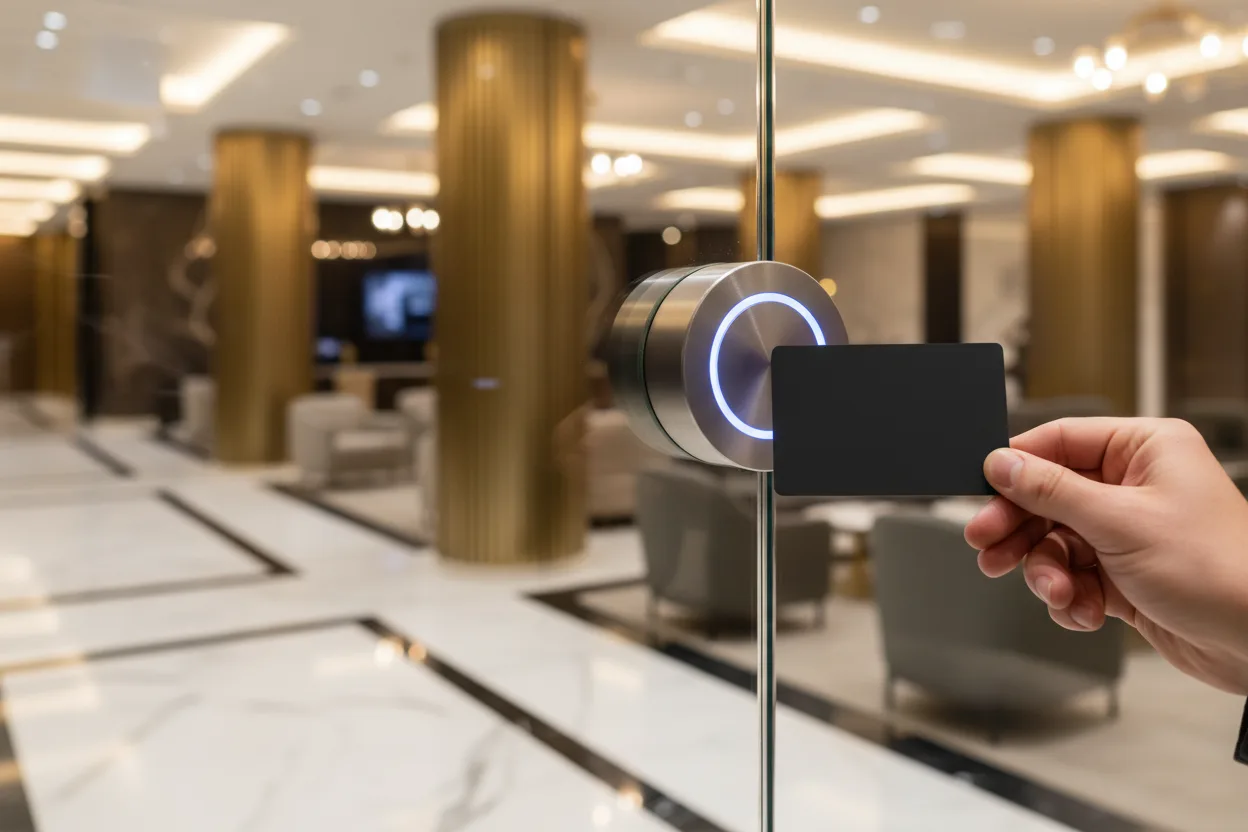 DESFire keycard security system in a high-security environment